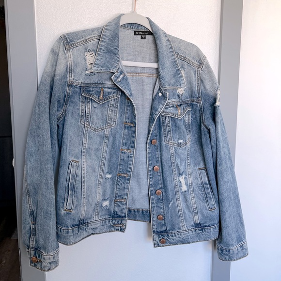 Sts Blue Womens Distressed Oversized 